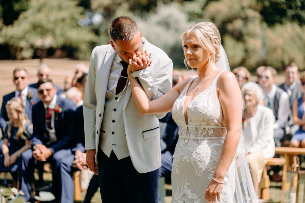 wedding ceremony at Whatton House
