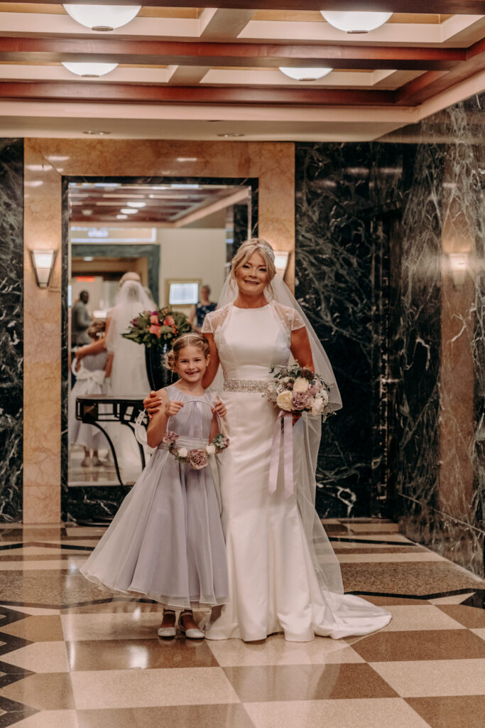 Bride and her daughter
