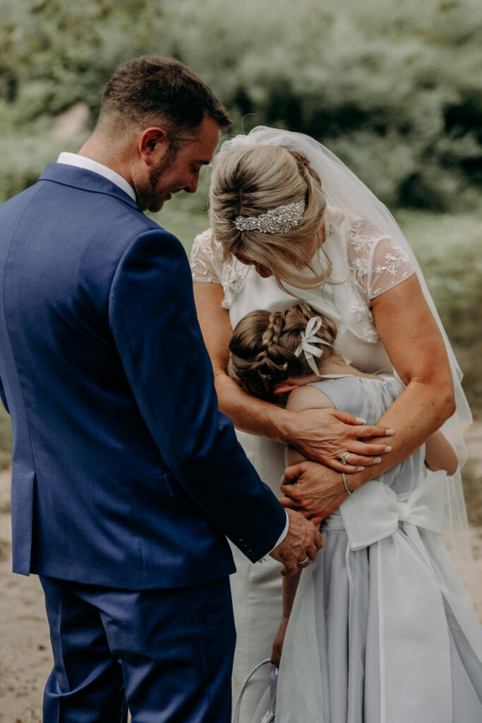Family photo after just getting married