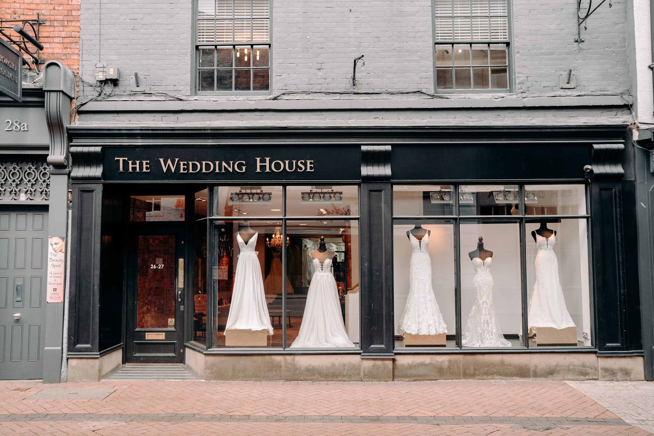derby based bridal shop branding photography
