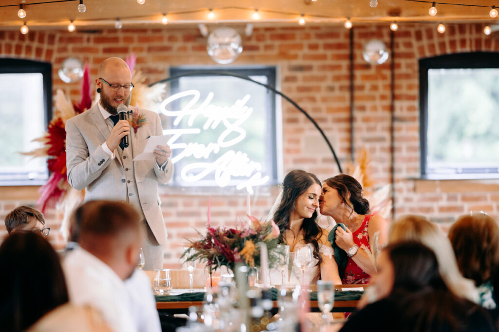 natural, candid wedding photography at summer wedding at Haarlem Mill, Derbyshire wedding venue
