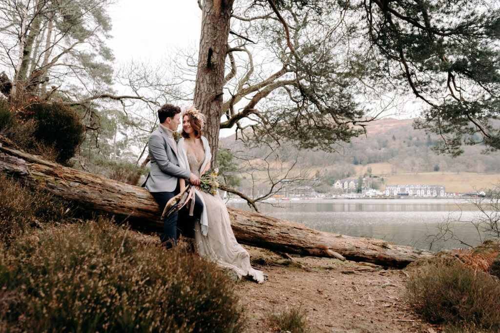lake district elopement by the river