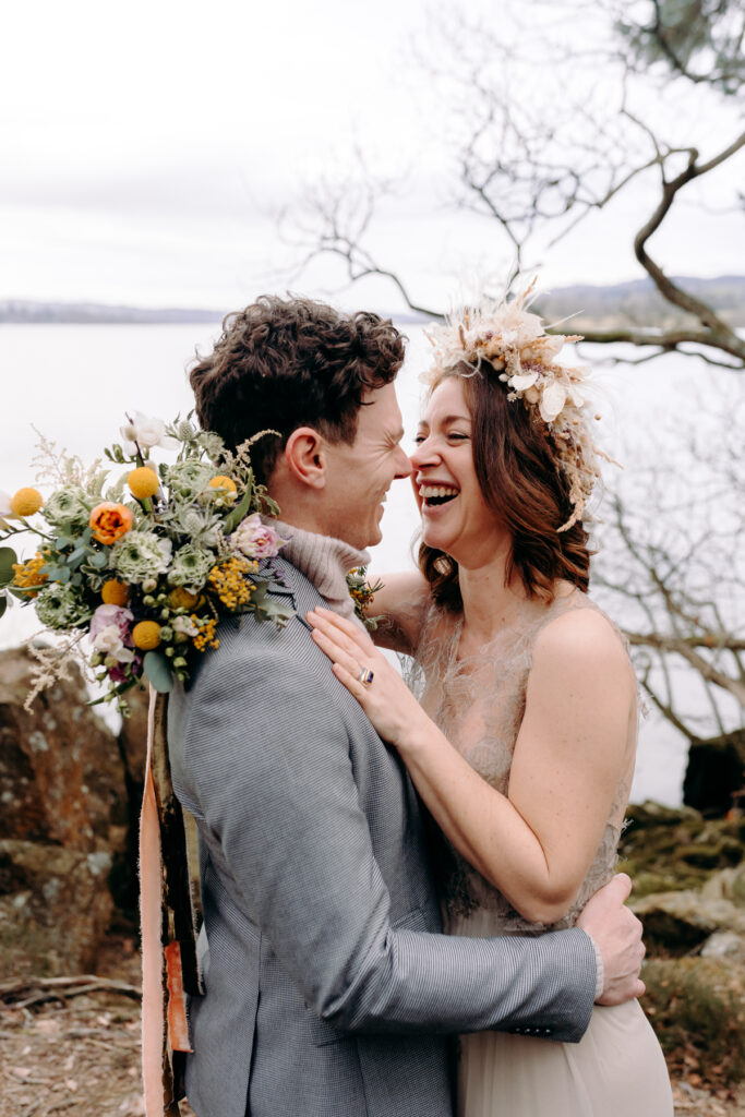 lake district elopement by the river