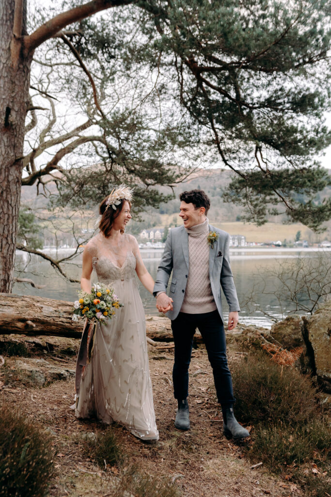lake district elopement by the river