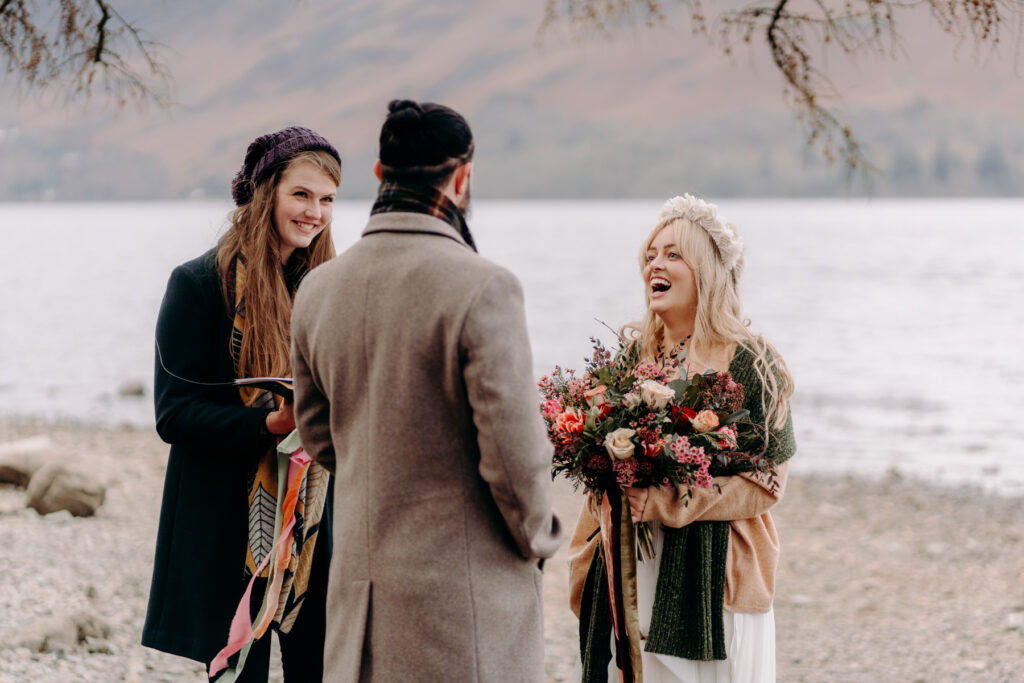 elopement wedding ceremony in the lake district, uk