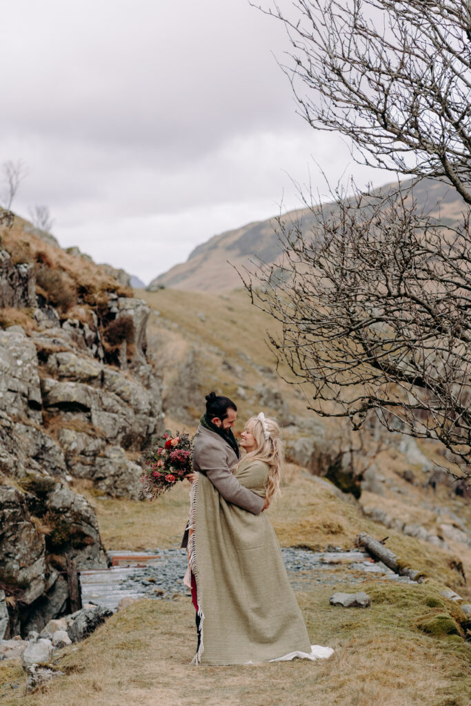 fun elopement adventure photography in the lake district