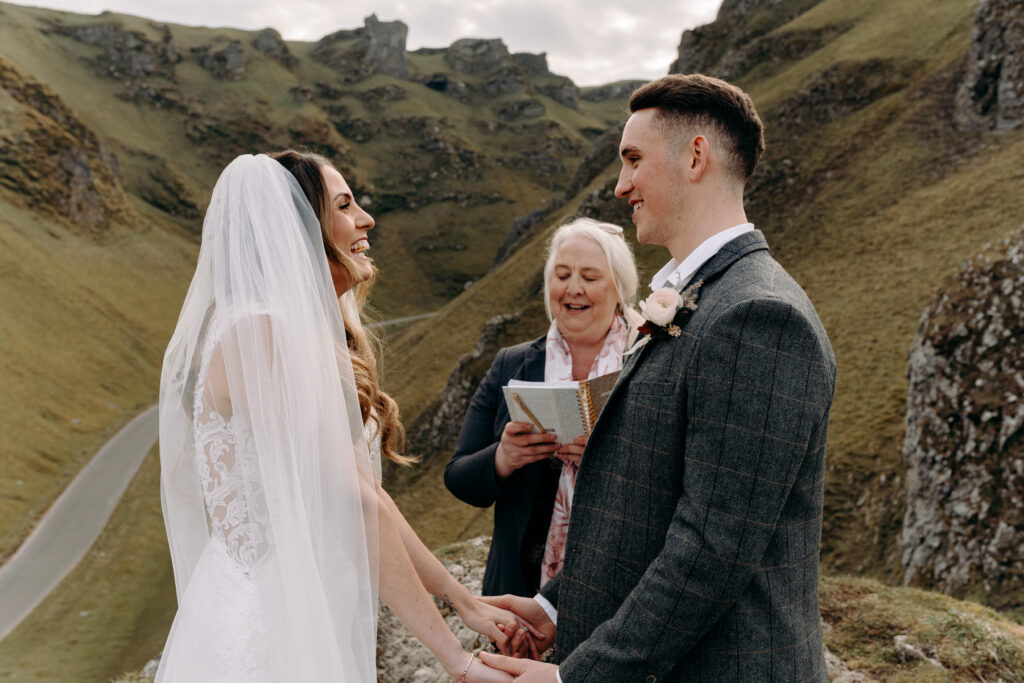 peak district elopement ceremony photography