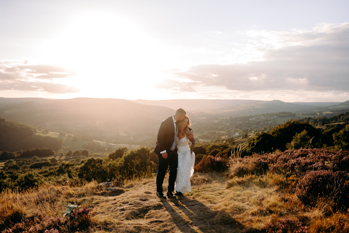 natural wedding photography at summer wedding at Peak District wedding venue, The Maynard