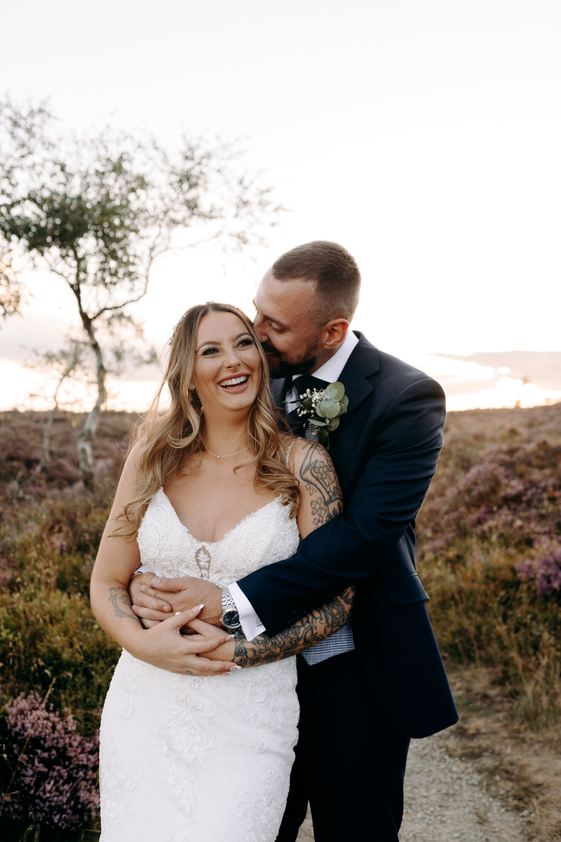 natural wedding photography at summer wedding at Peak District wedding venue, The Maynard
