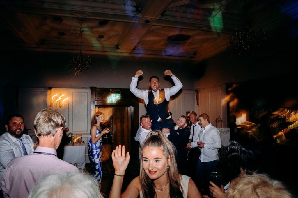 natural wedding photography at summer wedding at Peak District wedding venue, The Maynard
