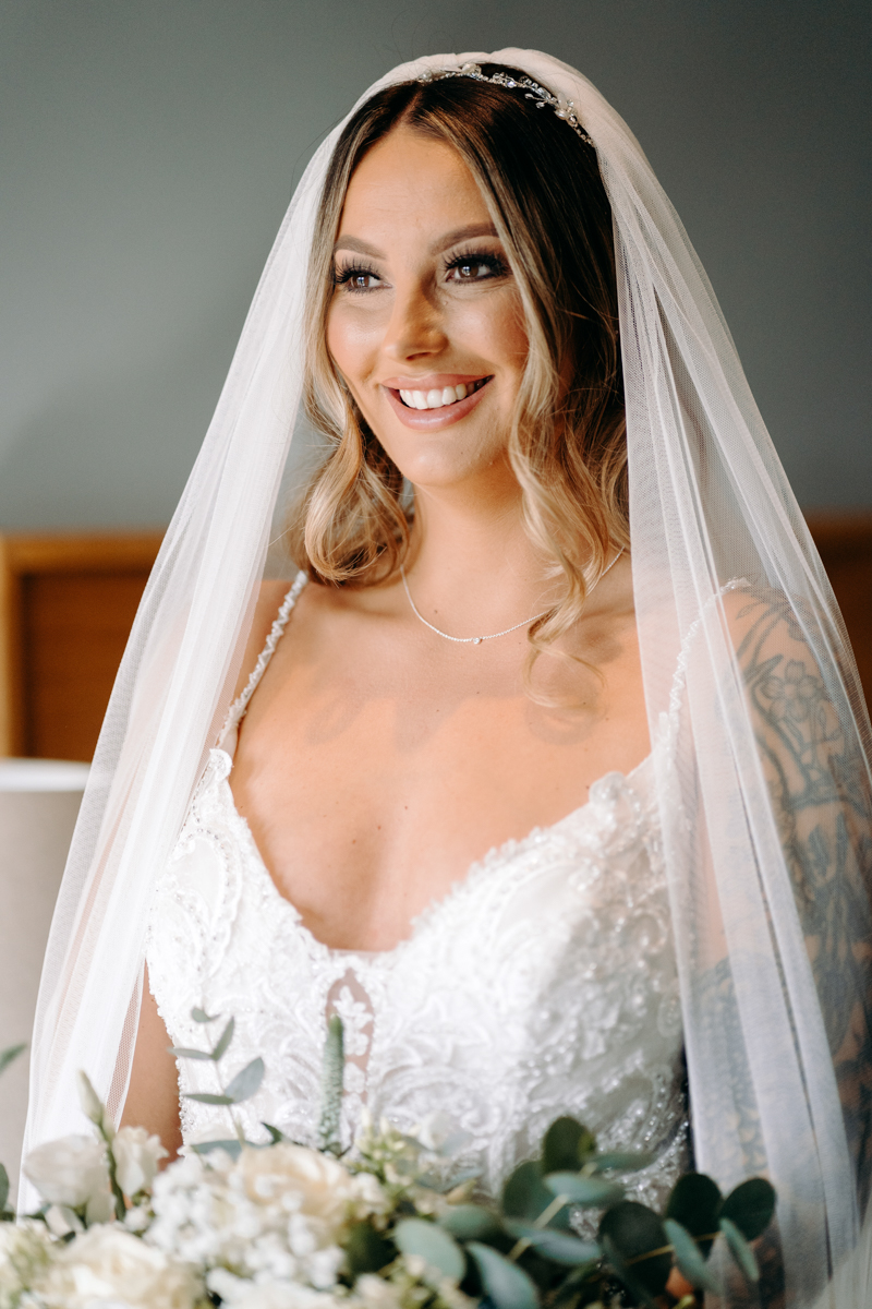 natural wedding photography at summer wedding at Peak District wedding venue, The Maynard