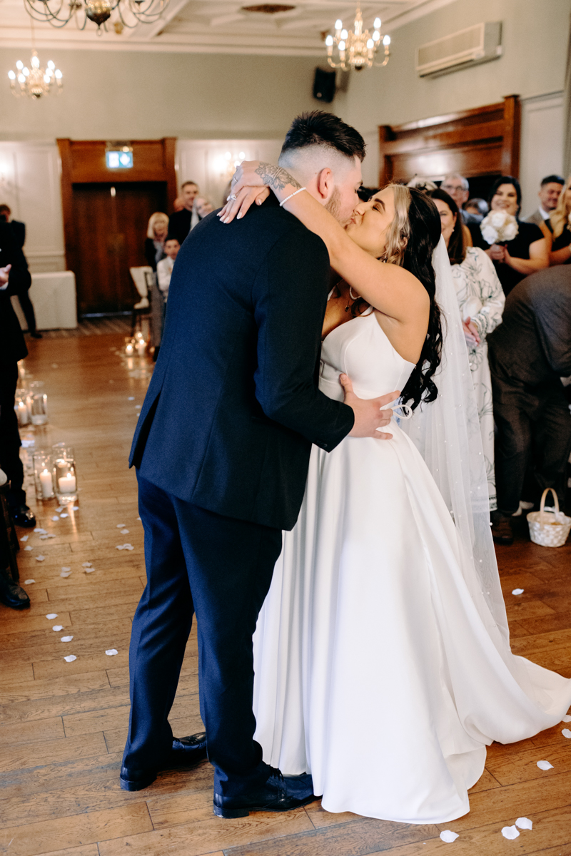 natural wedding photography at Autumn wedding at Peak District wedding venue, The Maynard