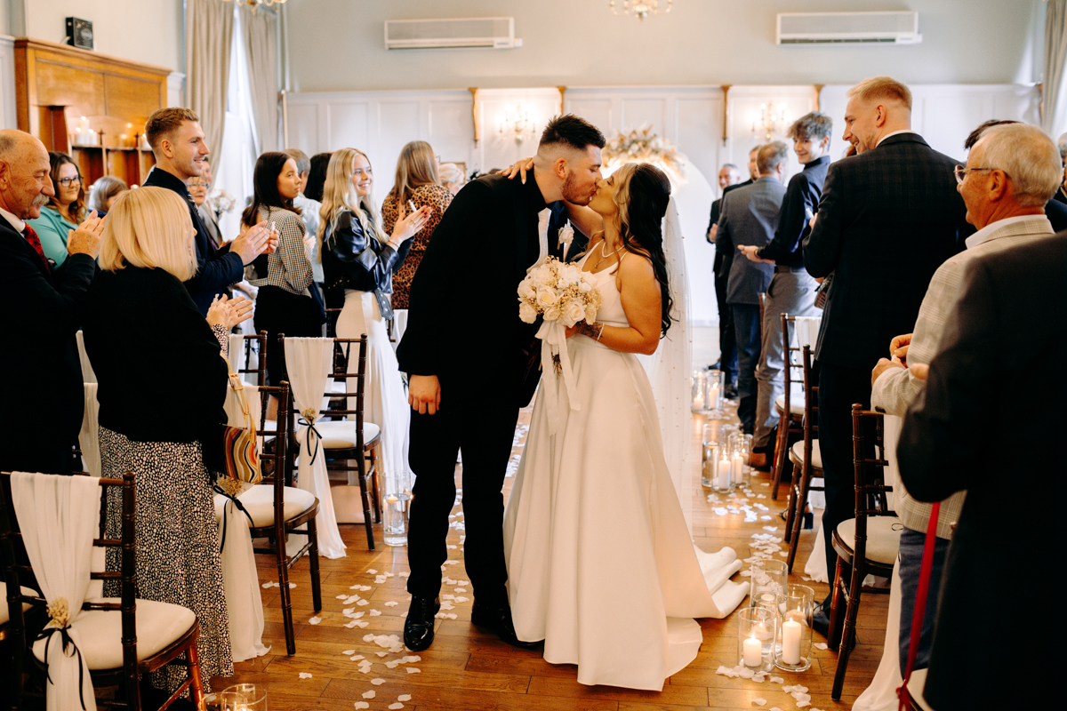natural wedding photography at Autumn wedding at Peak District wedding venue, The Maynard