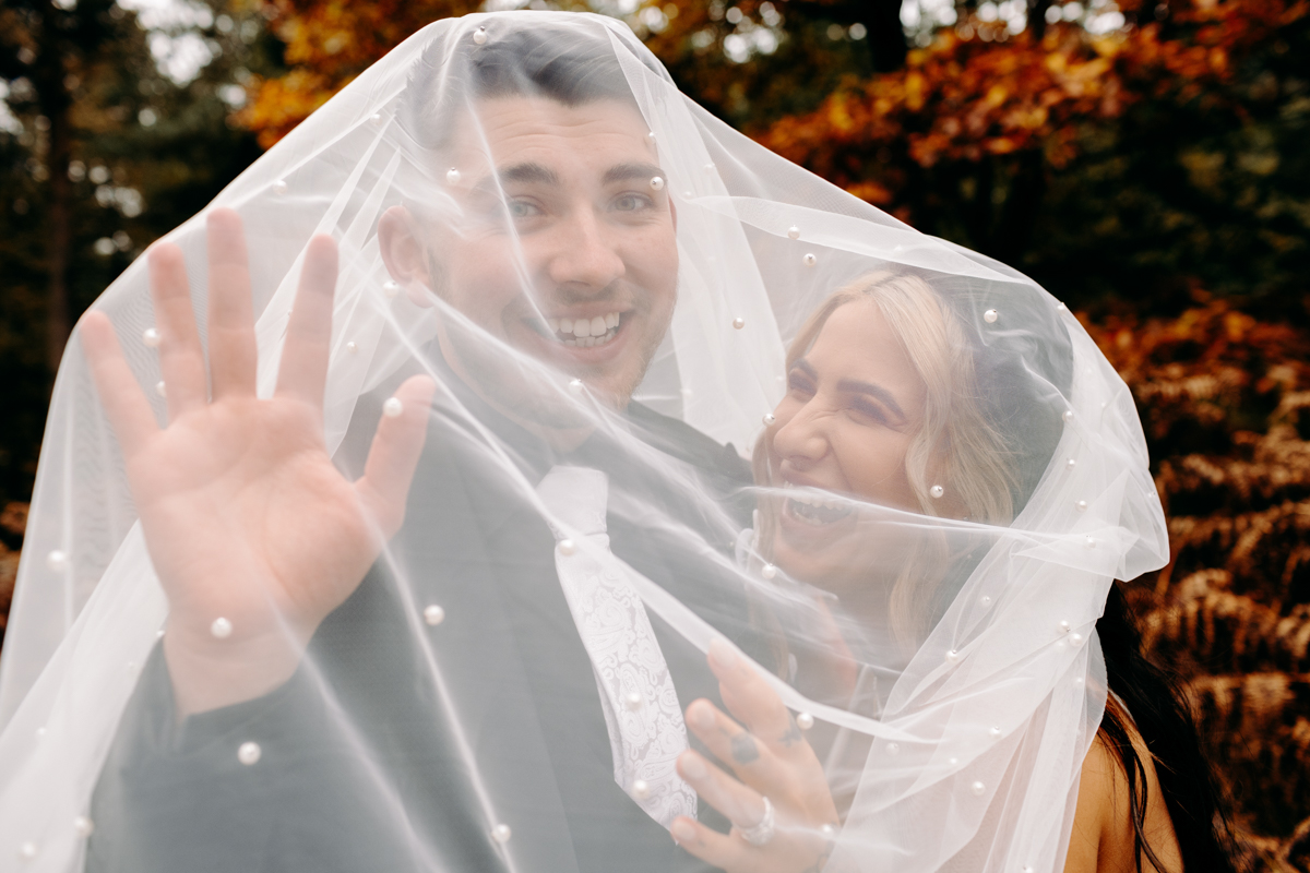 natural wedding photography at Autumn wedding at Peak District wedding venue, The Maynard