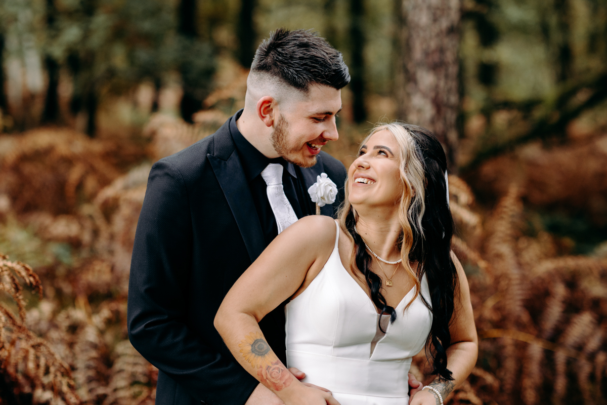 natural wedding photography at Autumn wedding at Peak District wedding venue, The Maynard