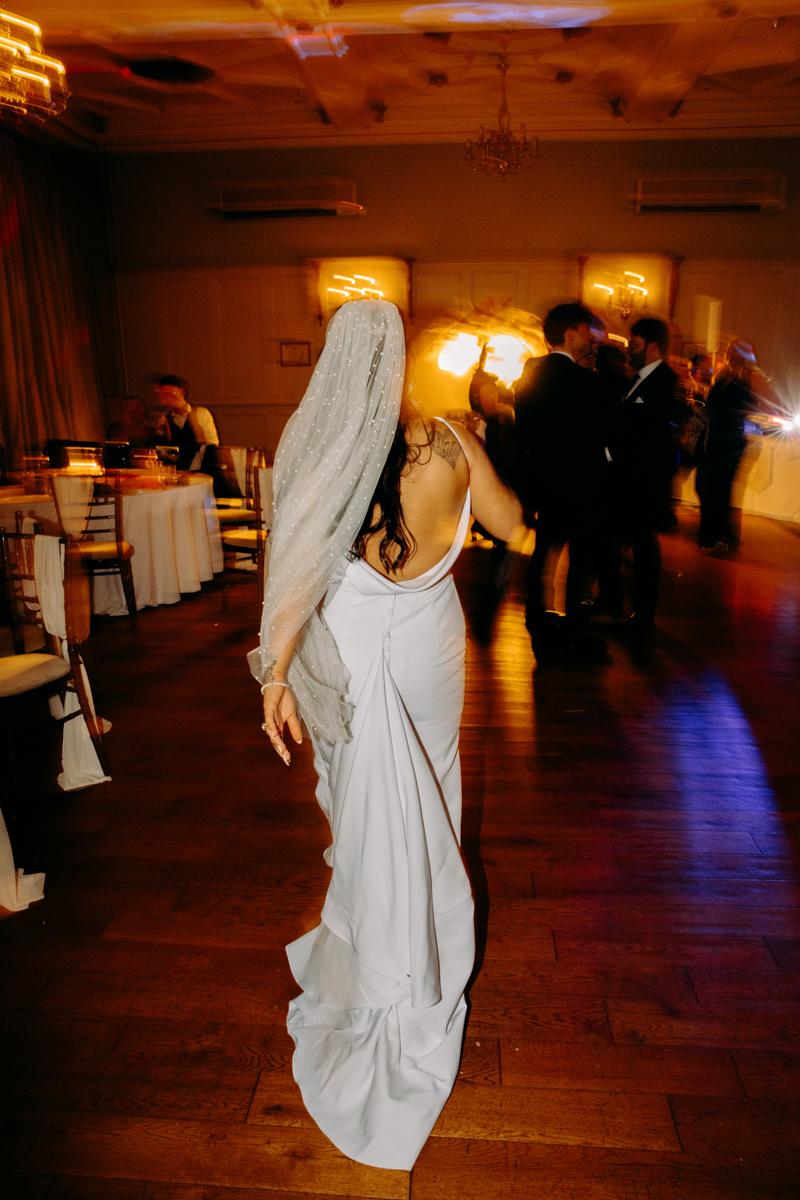 natural wedding photography at Autumn wedding at Peak District wedding venue, The Maynard