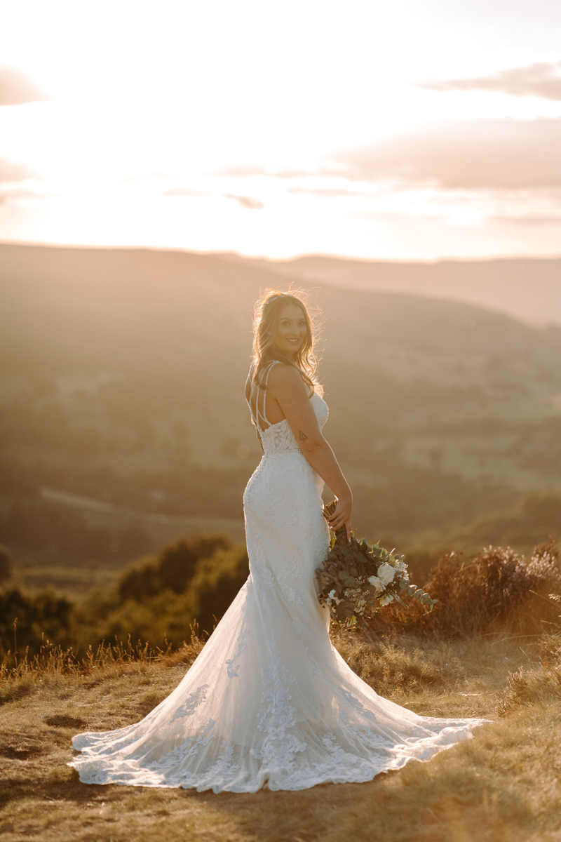 natural wedding photography at summer wedding at Peak District wedding venue, The Maynard