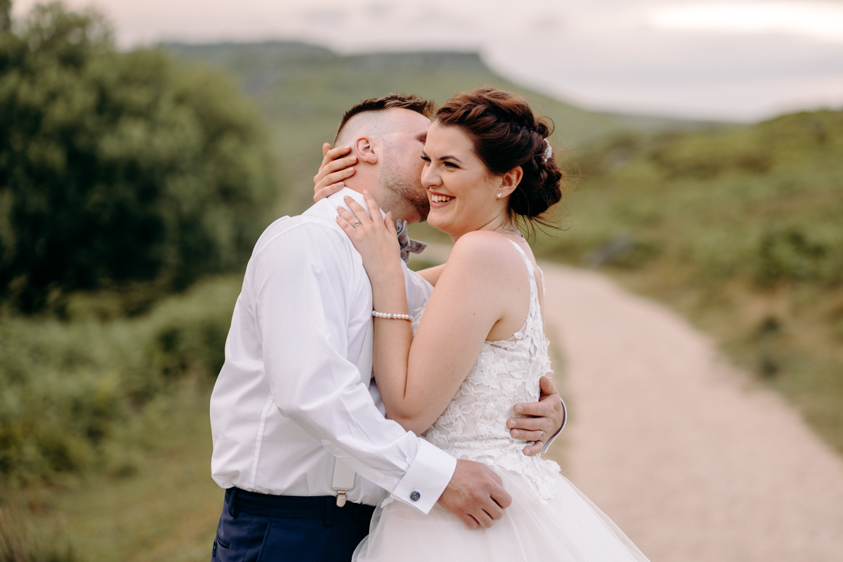 natural wedding photography at summer wedding at Peak District wedding venue, The Maynard