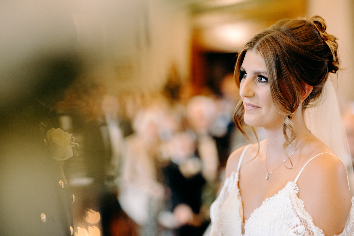 natural wedding photography at winter wedding at Peak District wedding venue, The Maynard