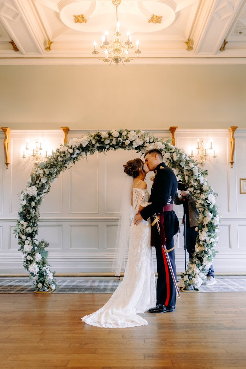 natural wedding photography at winter wedding at Peak District wedding venue, The Maynard
