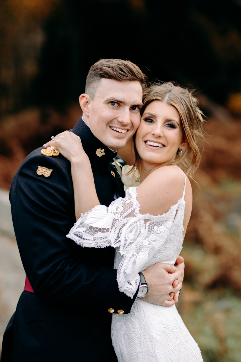 natural wedding photography at winter wedding at Peak District wedding venue, The Maynard