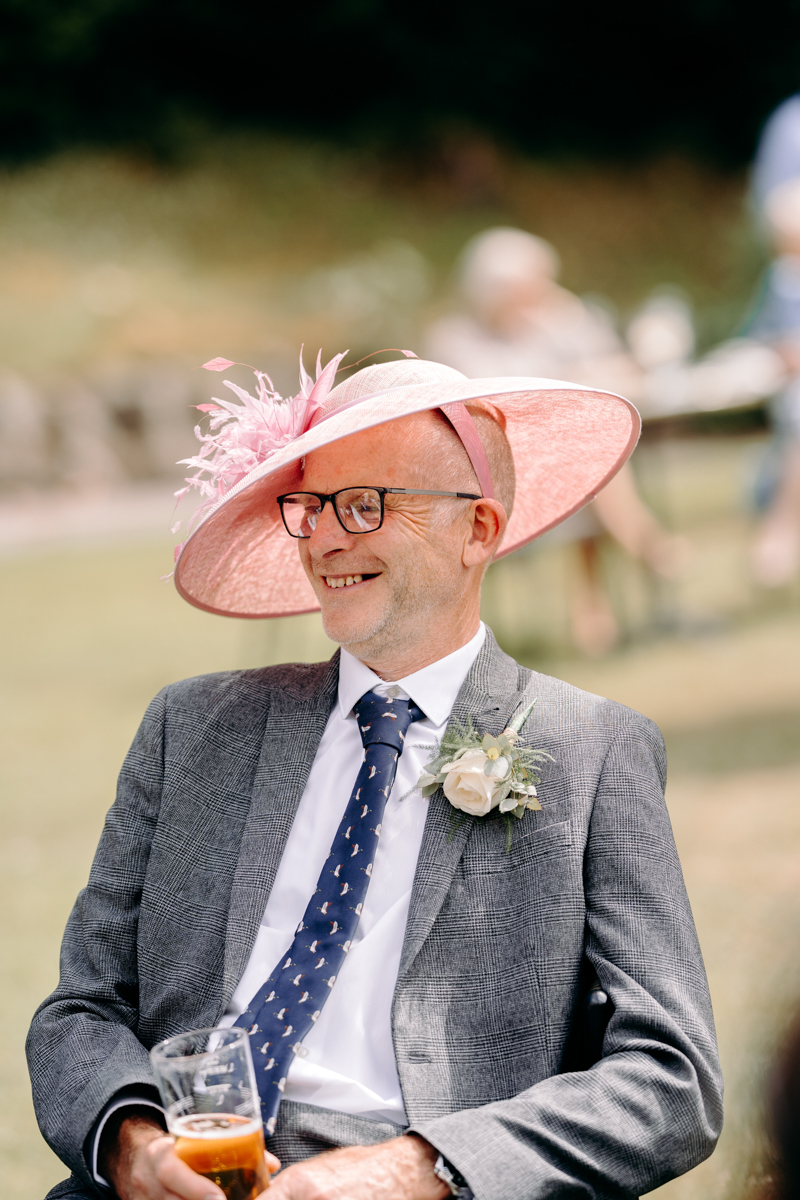natural wedding photography at summer wedding at Peak District wedding venue, The Maynard