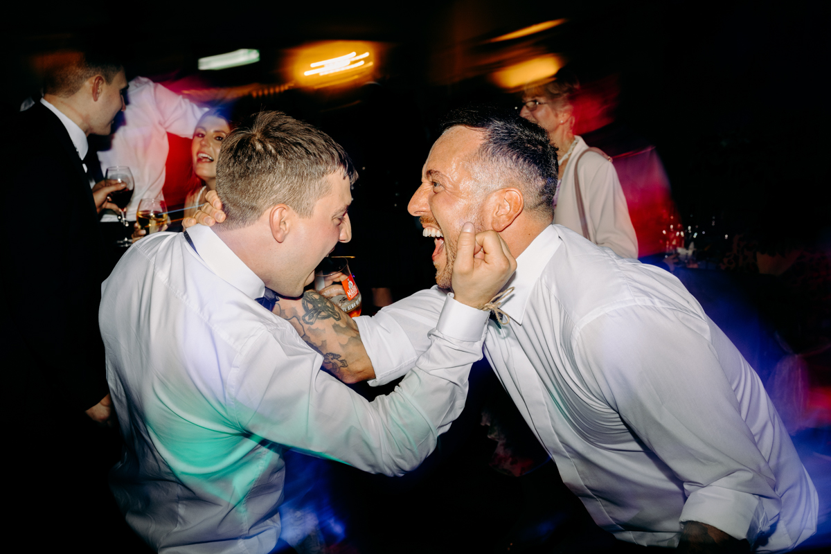 natural wedding photography at winter wedding at Peak District wedding venue, The Maynard