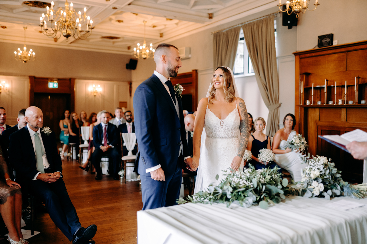 natural wedding photography at summer wedding at Peak District wedding venue, The Maynard