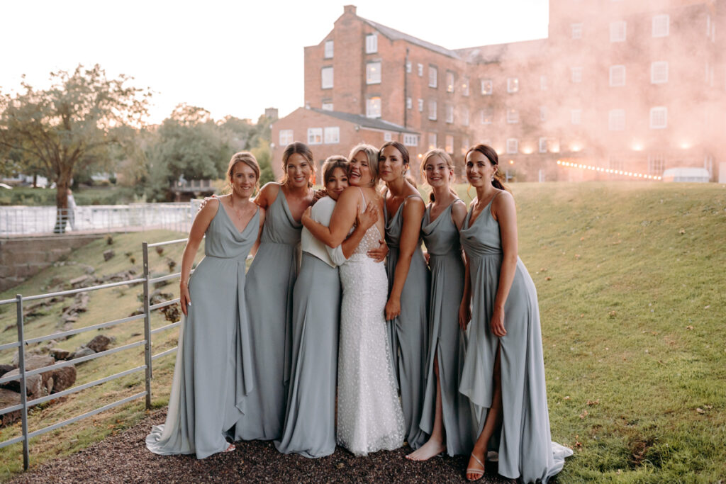 natural, candid wedding photography at summer wedding at The West Mill, Derby wedding venue