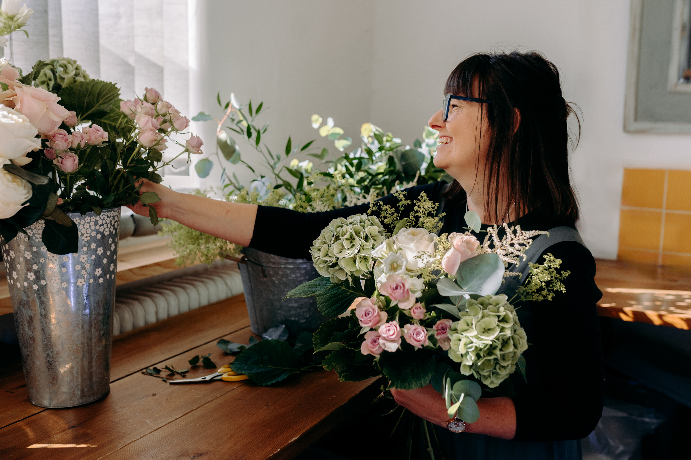 chesterfield based florist, natural branding photography