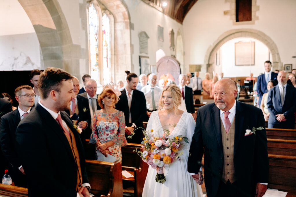 north wales church wedding ceremony