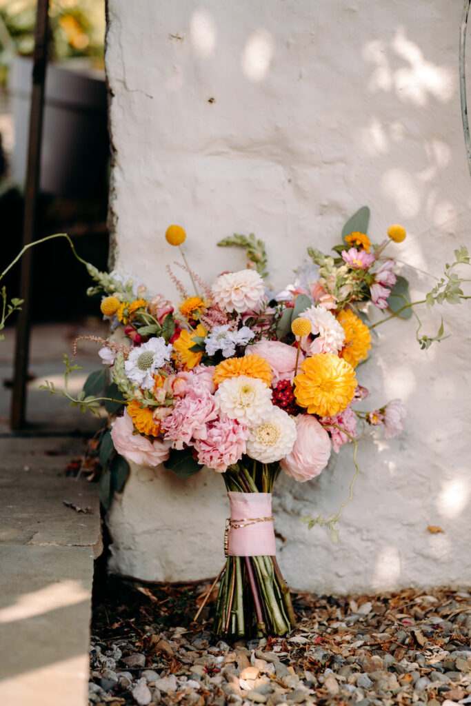 natural wedding photography at DIY marquee wedding in north wales