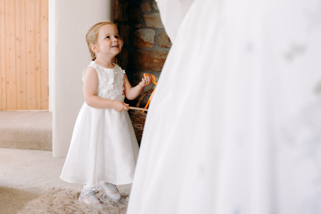 natural wedding photography at DIY marquee wedding in north wales