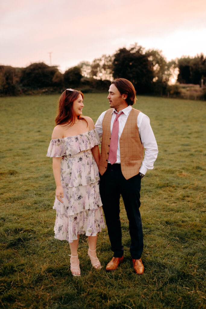 natural wedding photography at DIY marquee wedding in north wales