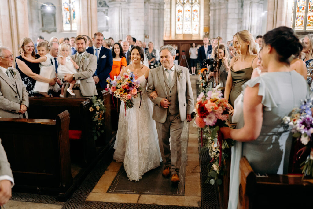 church wedding photography in leadenham, lincolnshire