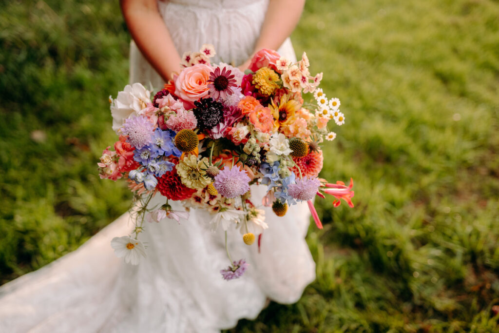 golden hour bride and groom natural photography