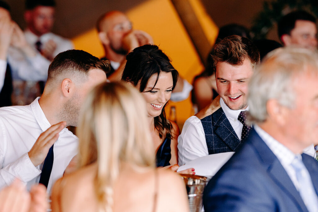 cute bride and groom meeting story