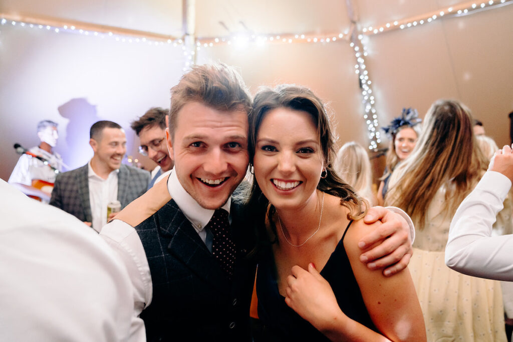 cute bride and groom meeting story