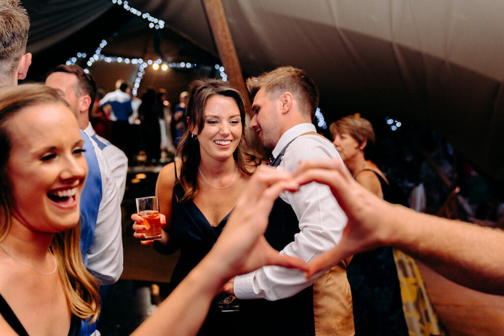 cute bride and groom meeting story