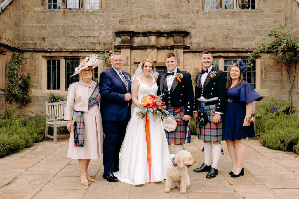 natural wedding photographer in the peak district, at eyam hall weddings