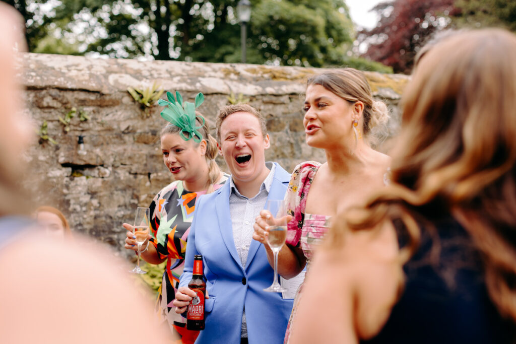 natural wedding photographer in the peak district, at eyam hall weddings