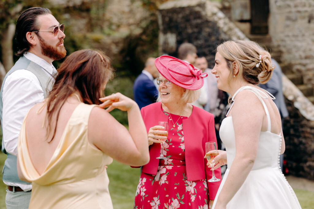 natural wedding photographer in the peak district, at eyam hall weddings