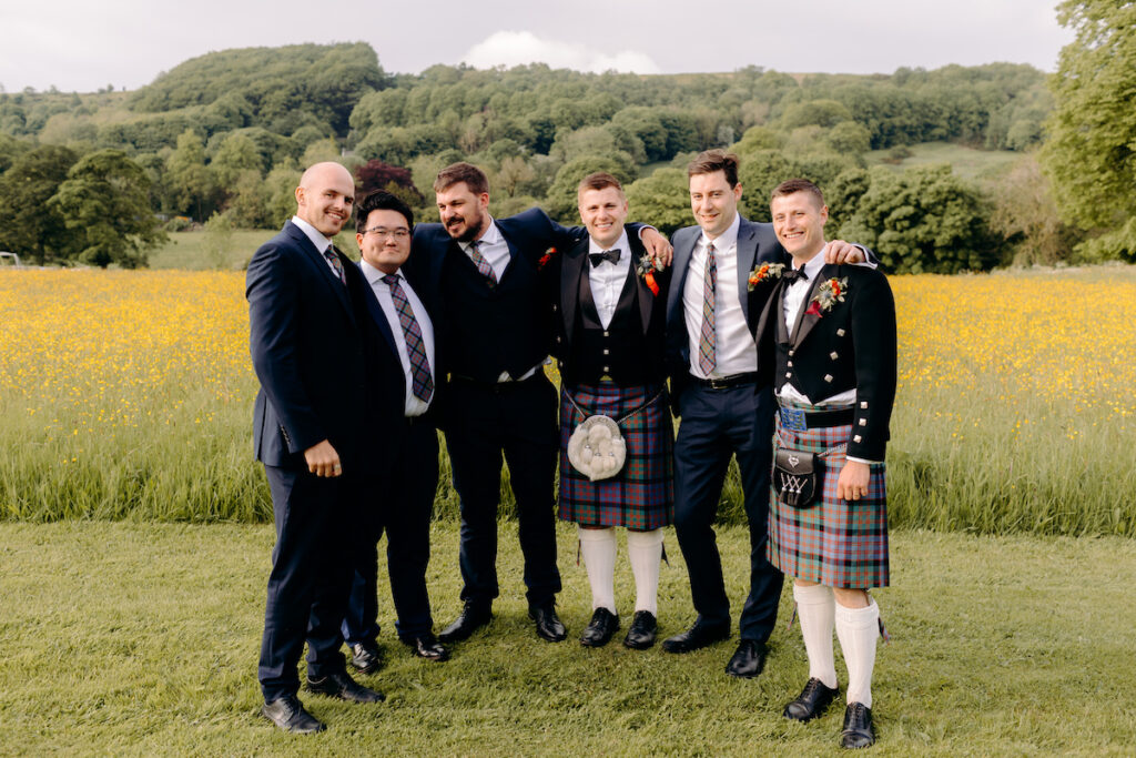 fun wedding photographer in the peak district, at eyam hall weddings