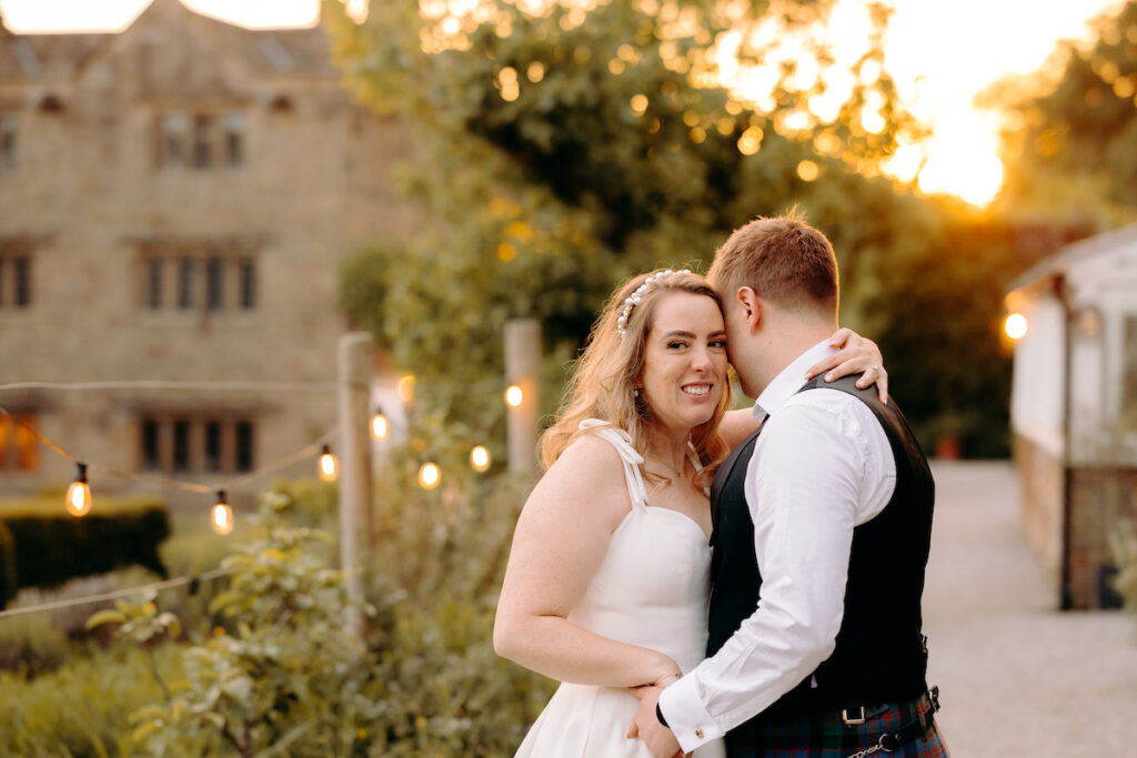 sunset wedding photography in the peak district