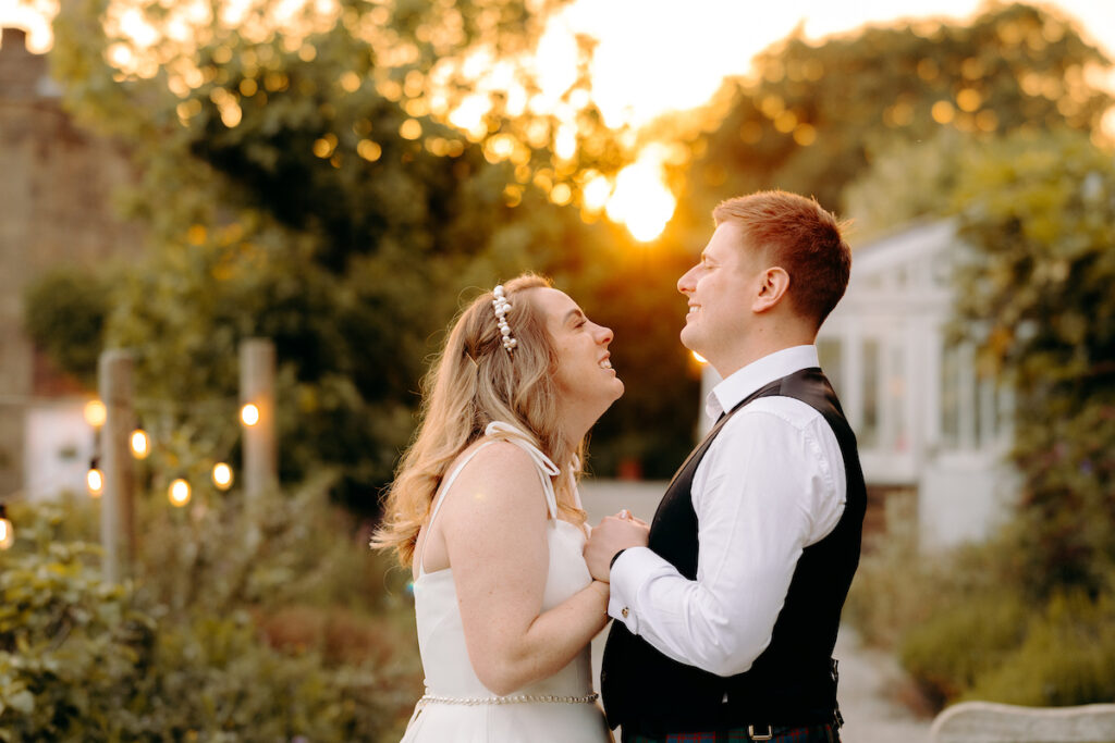 sunset wedding photography in the peak district