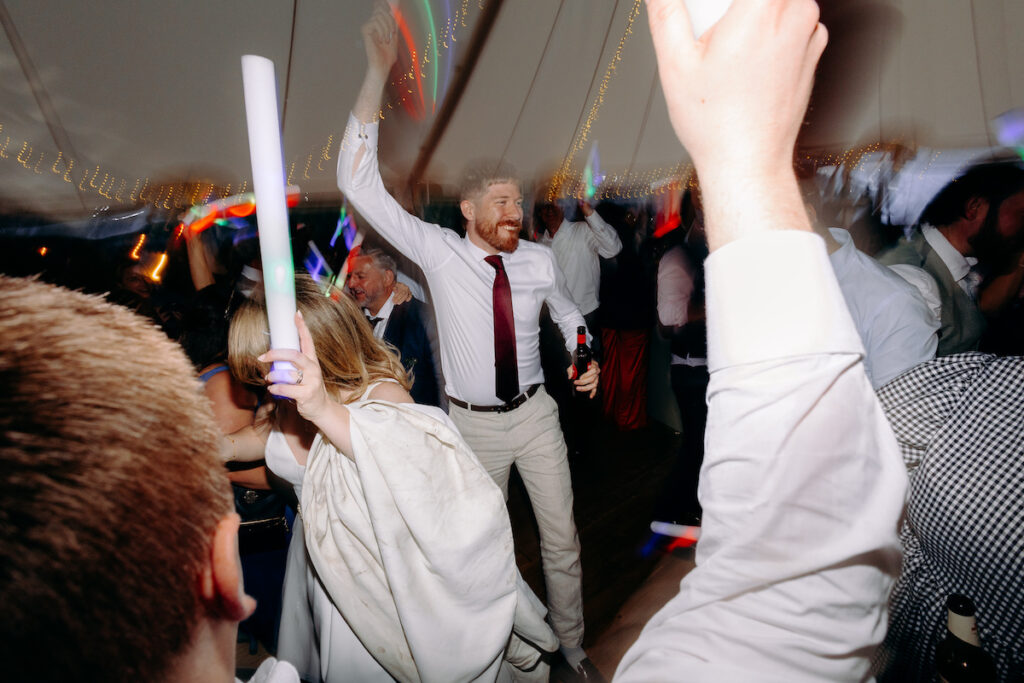 backchat brass fun dance floor wedding photography at eyam hall weddings