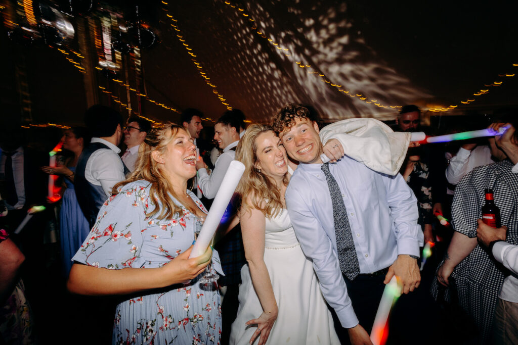 backchat brass fun dance floor wedding photography at eyam hall weddings