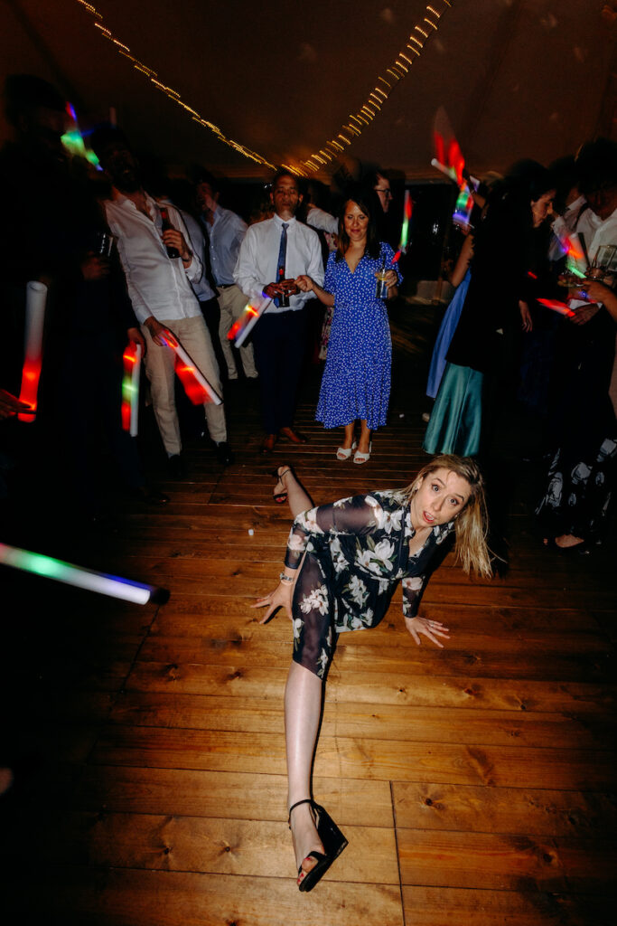 backchat brass fun dance floor wedding photography at eyam hall weddings