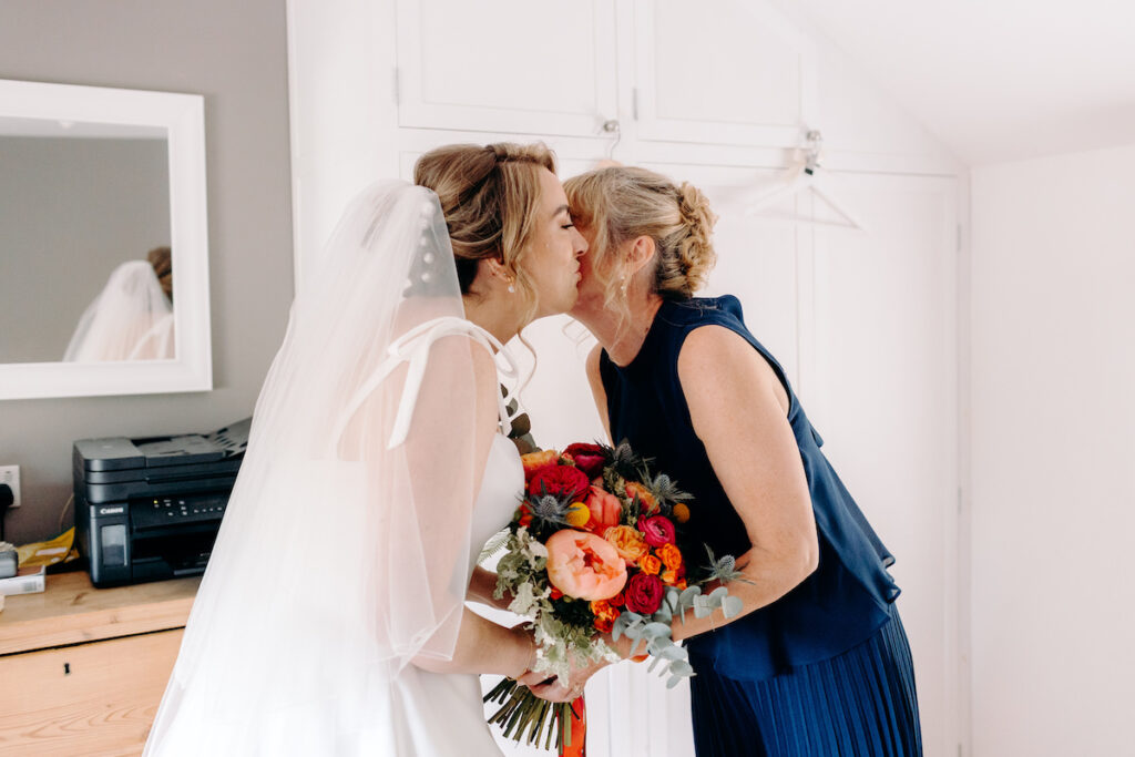 Natural wedding photography at Bridal prep in Buxton