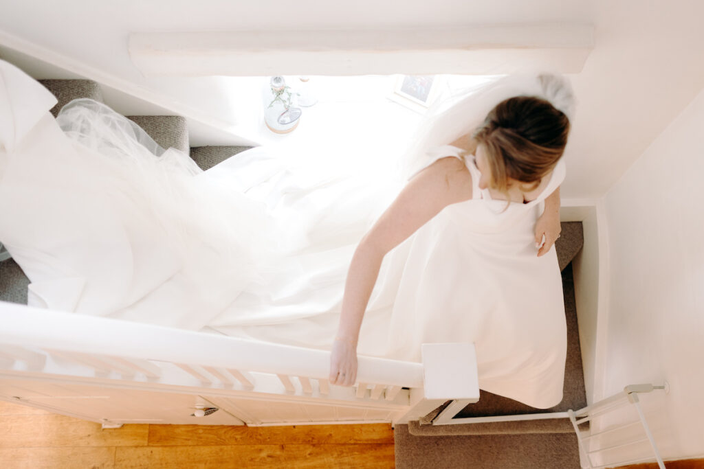 Natural wedding photography at Bridal prep in Buxton
